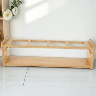 

Wooden Condiment Spice Oil Bottle Storage Holder Bottle Holder Kitchen ganizer Storage Rack For Oil Vinegar Syrup