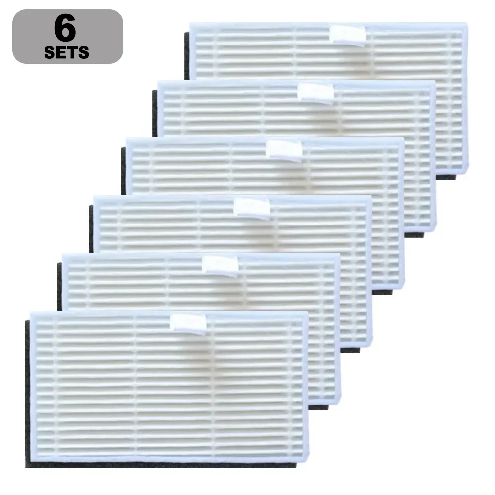

6pcs Filter For MS1 MAX Robot Vacuum Cleaner Parts Household Floor Cleaning Tool Accessories Kitchen Livingroom Cleaning Supply