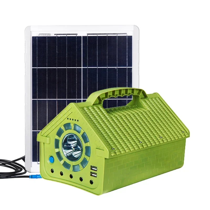 Portable Offgrid Solar Power System Solar Kit Generator Quiet Portable Energy System DC Output with Battery 160WH