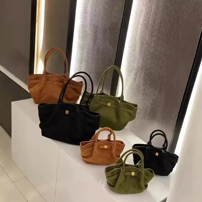 2025 JWPEI Dumpling Bag Size Suede Soft Bag Fashion Tote Shoulder Underarm Tote Hundred