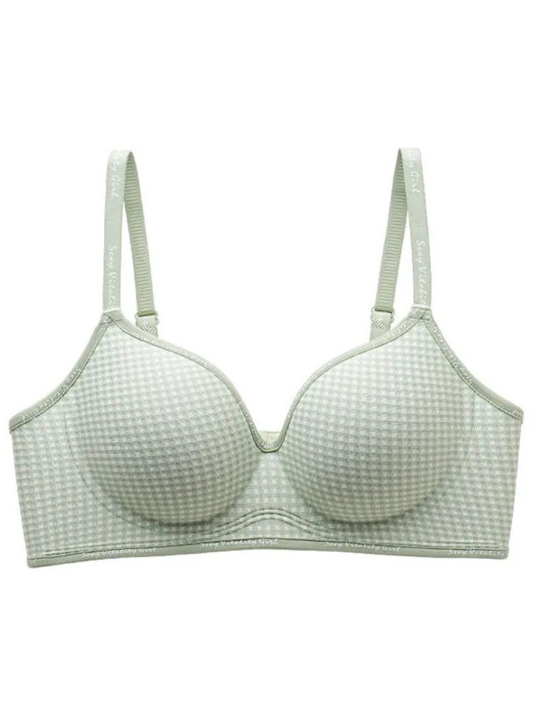 Trending Hot Seamless Thick Push Up Bra Wireless Enhancer Anti-Sagging No Empty Cup High Quality Women Daily Bra