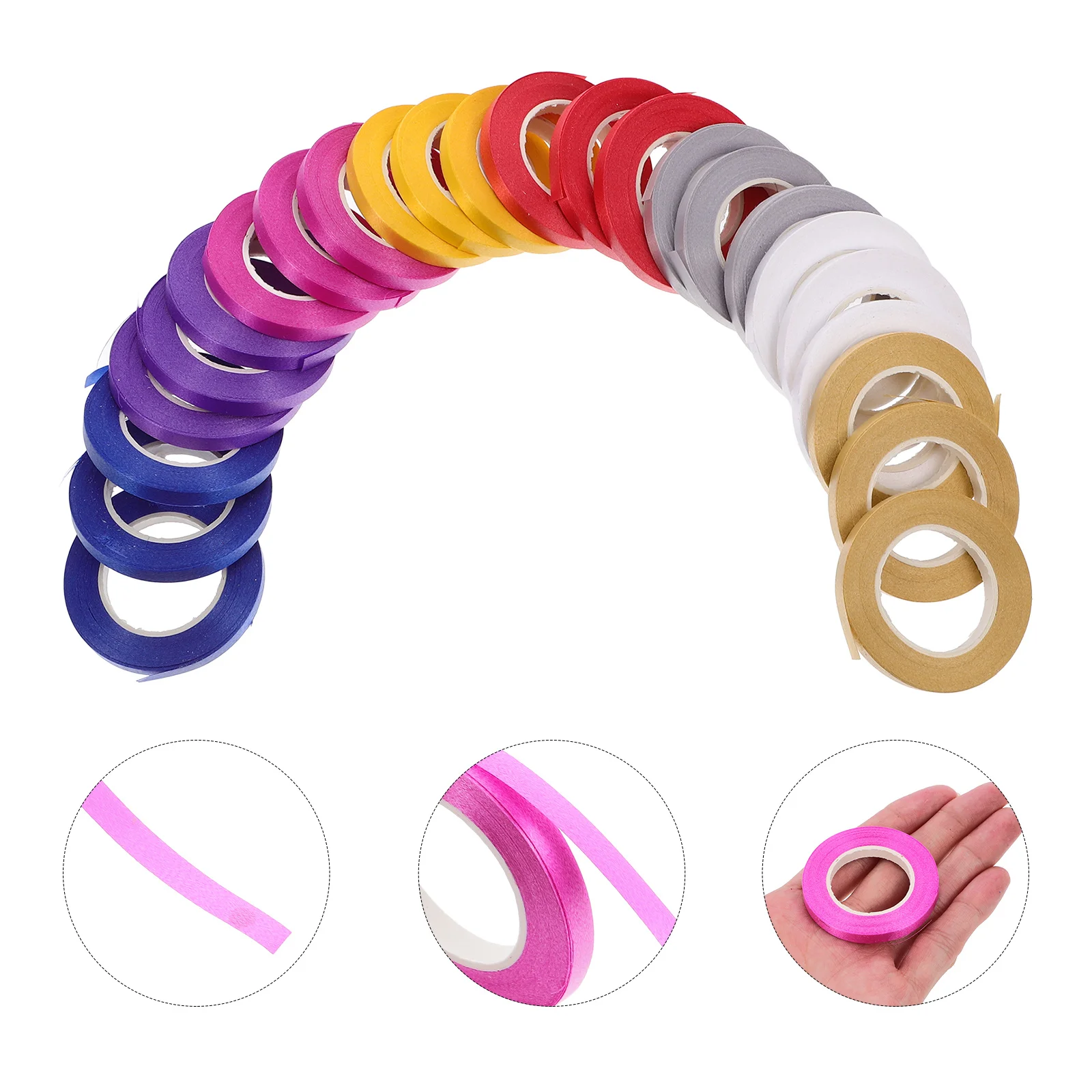

24Pcs Balloon Ribbon Variety Pack Thin Curling Ribbon for Balloon Garland Decoration Craft DIY Scrapbooking Festive Event