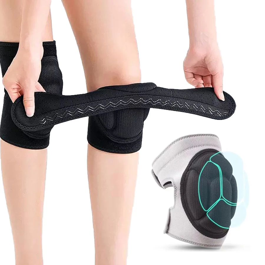 

Наколенники для садоводства для женщин и мужчин с регулируемыми ремнями, противоскользящие, с защитой от ударов, с толстым пенополиуретаном EVA, для взрослых