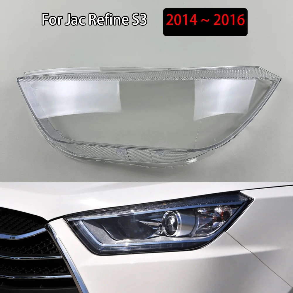 

For Jac Refine S3 2014 2015 2016 Transparent Headlight Cover Lampshade Shell Headlamp Housing Durable Lens Plexiglass