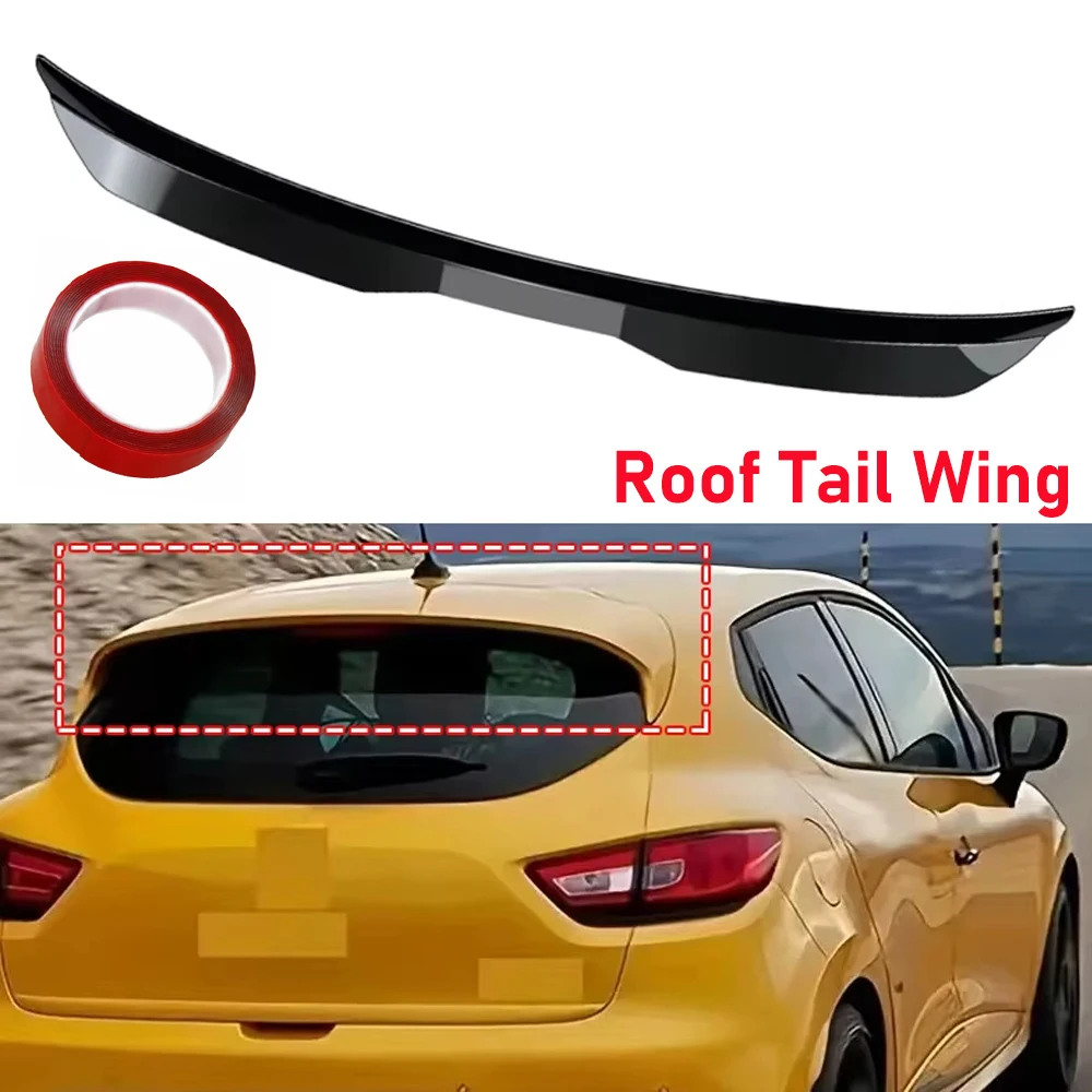 99 cm Auto Dach Modifikation Hinten Dach Spoiler Lip Universal Schwanz Stamm Flügel Molding Trim Kit Dekoration Lippe Für Fließheck auto