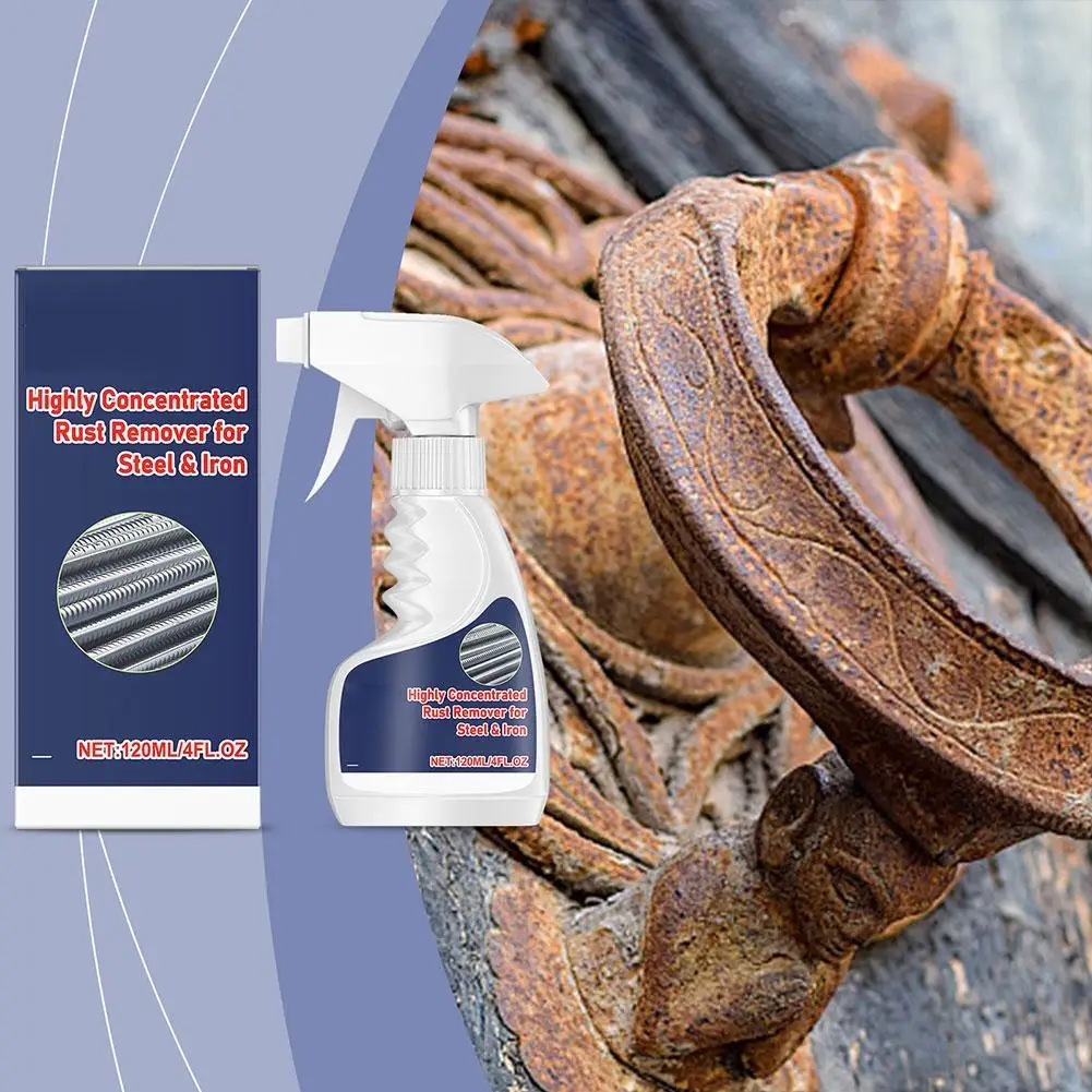 120ml Heavy Duty Metal Rust Remover Ultra-concentrated Powerful Remover Car Restoration Rust Rapid Shine Maintenance N9R3