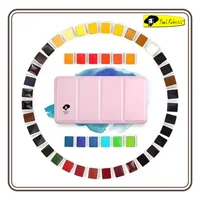 Paul Rubens-Juego de acuarelas de 12/24/48 colores, pigmento de acuarela sólido de grado artista con caja de Metal portátil para artistas principiantes
