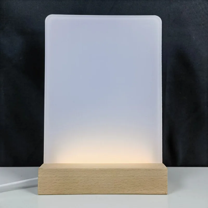 

Light Sublimated Acrylic Photo Frame Customized Sublimated Acrylic Sheet Wood Light Emitting Diode Holder