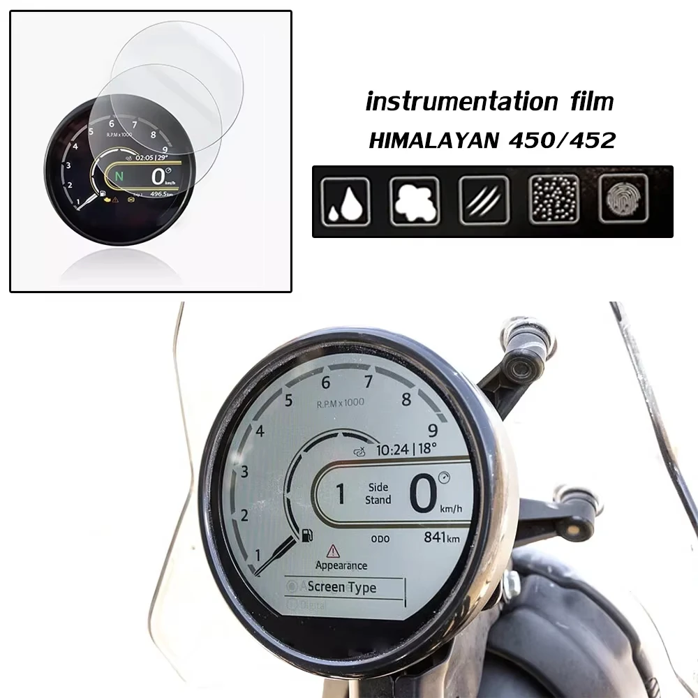 For Himalayan 450 Himalayan450 2024 2025 2026 Speedometer Guard Cluster Screen Scratch Protection Film Dashboard ScreenProtector