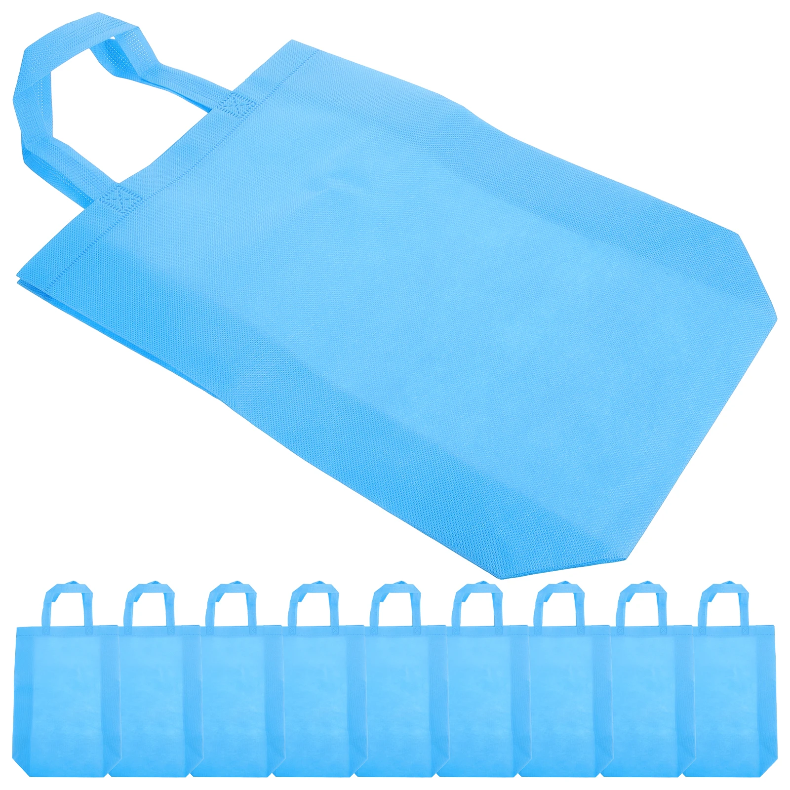 

12pcs Bags Large Capacity Grocery Women Shopping Bag Reusable Tote Handbag 30x38x10cm Non Woven Fabric Storage Bag