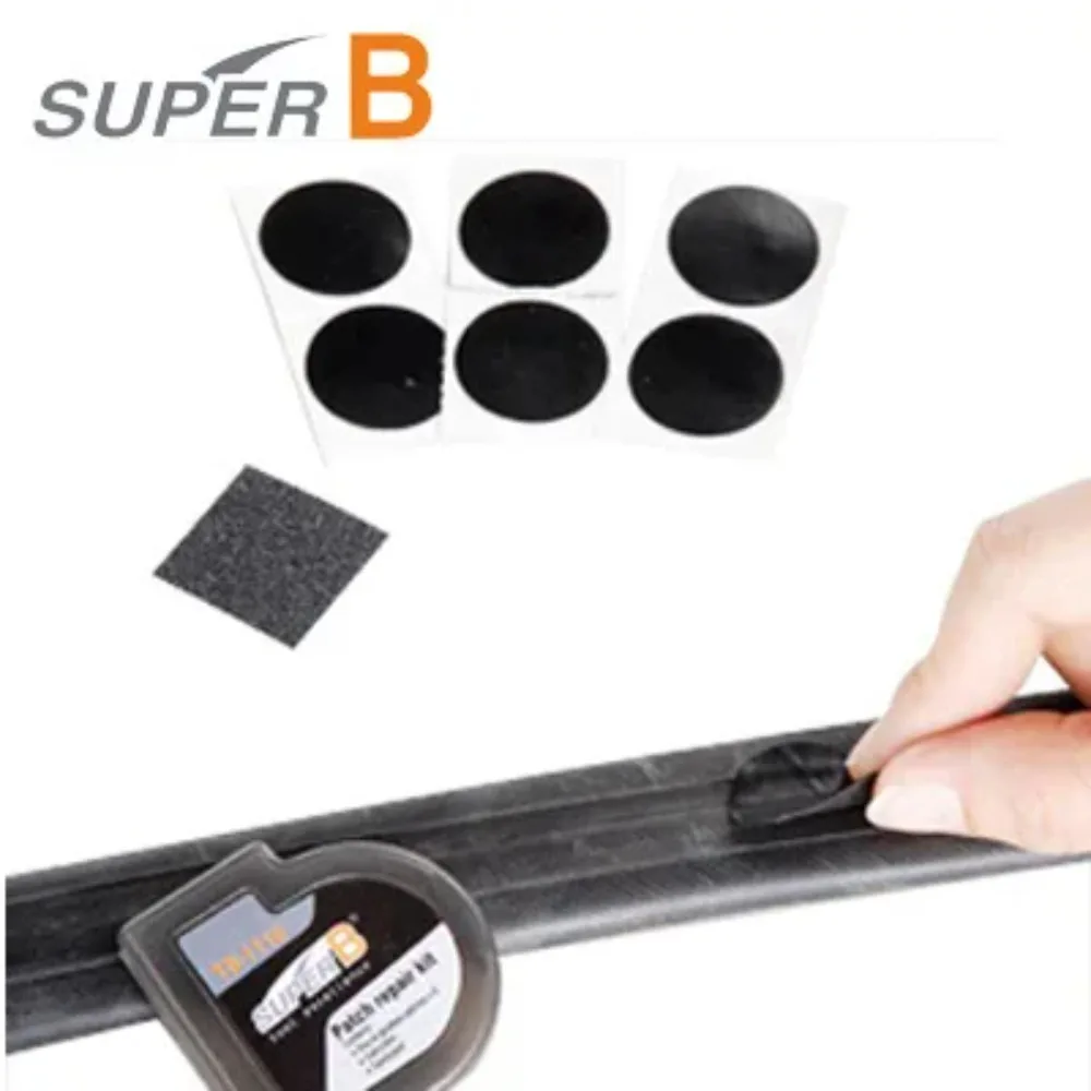 Super B TB-1118 Bicycle Inner Tire Glueless Patches/No Glue Fast Repair Tools/Patch Repair Kits/ Bike Bicycle repair  Tools