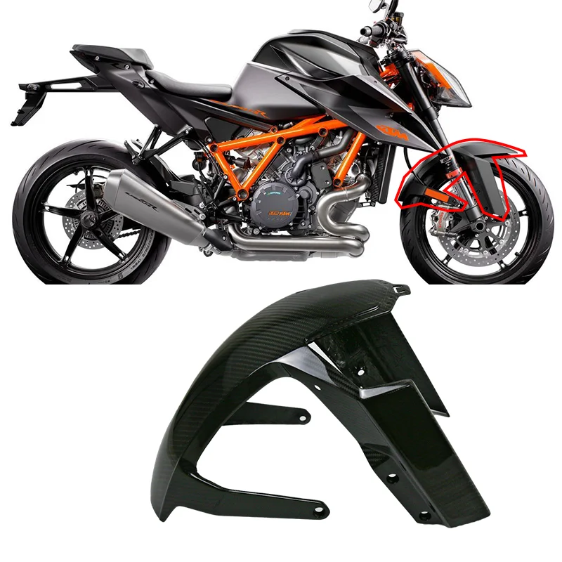 100% 3K Dry Carbon Fiber Motorcycle Body Parts Front Fender Fairing kit Accessories Fairings For KTM Superduke 1290 2020-2022