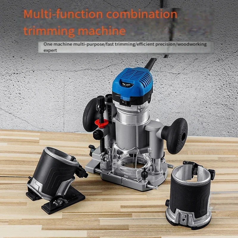 Electric trimming machine Grooving machine Woodworking artifact tool Multifunctional engraving Daquan Bakelite milling base