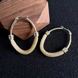 Vintage Exaggerated Hollow out Geometric Heavy Metal Earrings For Women Jewelry Gifts Circle Earrings Party Fashion Accessories