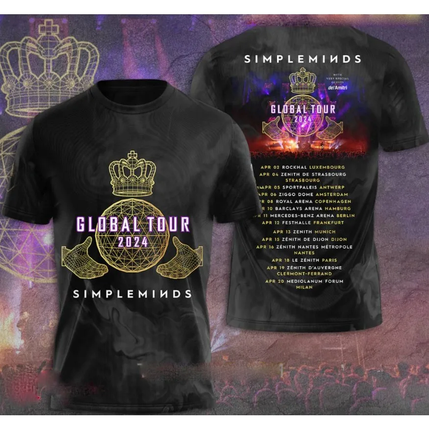 Simple Minds Global Tour T-Shirt Merch Gift For Fans