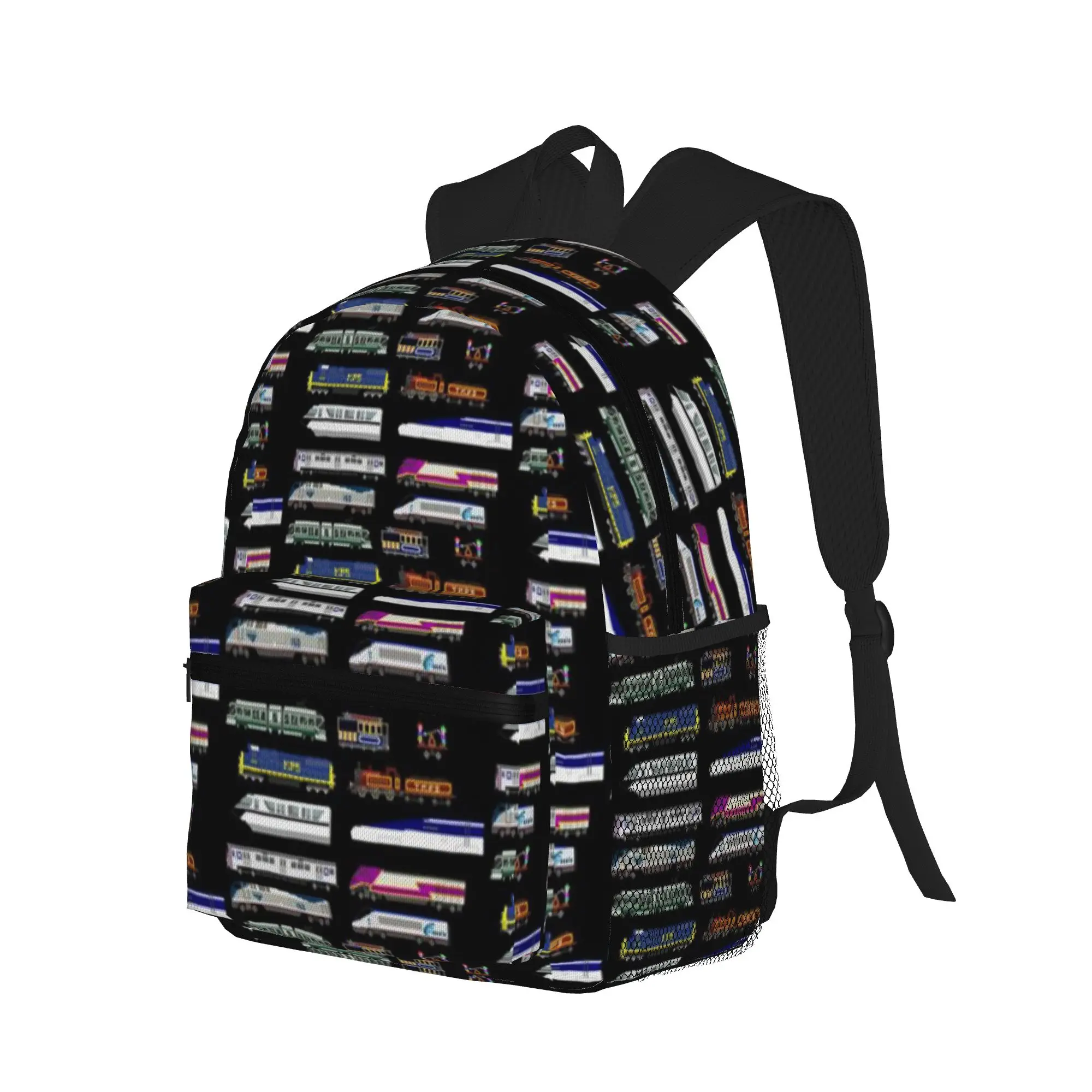 Railway Vehicles - The Kids  Picture Show  Casual Backpack for Students and Adults Bags