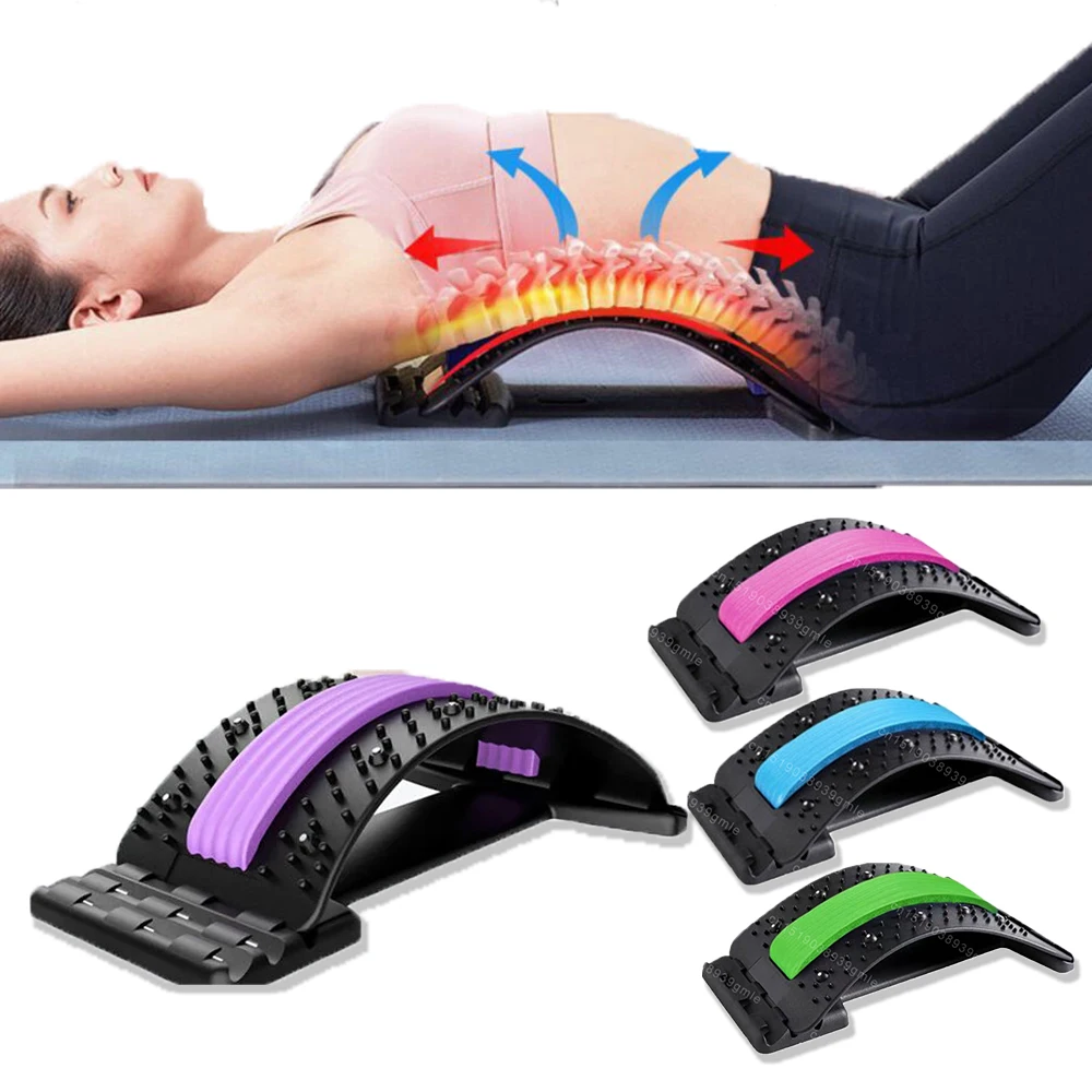 

Adjustable Back Stretcher Therapy Cervical Shoulder Back Pain Relief Yoga Fitness Waist Massager Muscle Relax Posture Corrector