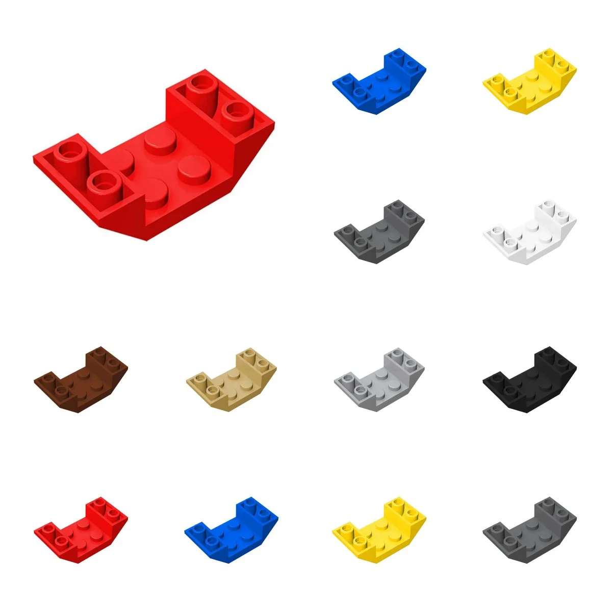 

50pcs 4871 MOC/DIY parts accessories 4x2 reverse slope brick assembly toy
