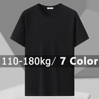 Camiseta estampada para hombre de talla grande 110-180kg Camiseta holgada de manga corta Tops de gran tamaño 5XL 6XL 7XL Ropa de hombre de talla grande Camiseta