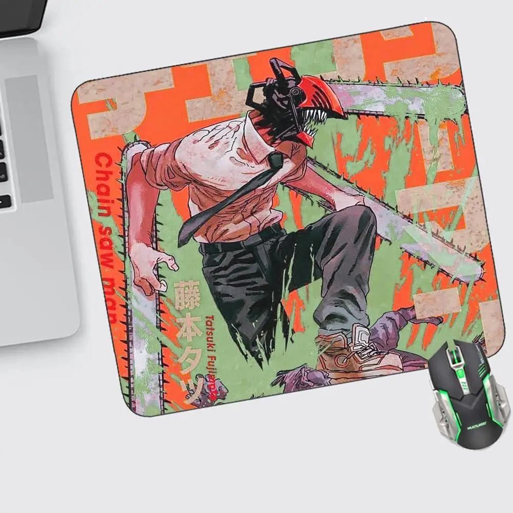 

Anime Chainsaw Man Mouse Pad Small Mouse Pad Gaming Accessories Offices Keyboard Computer Desk Mat Pc Gamer Non-slip Mousepad