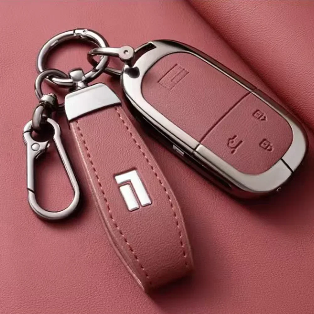 New! For BAIC JISHI polestone 01 Keycase Modification Jishi 01 Automotive Keychain Men's Jishi 01 Car Keybag Protective Shell