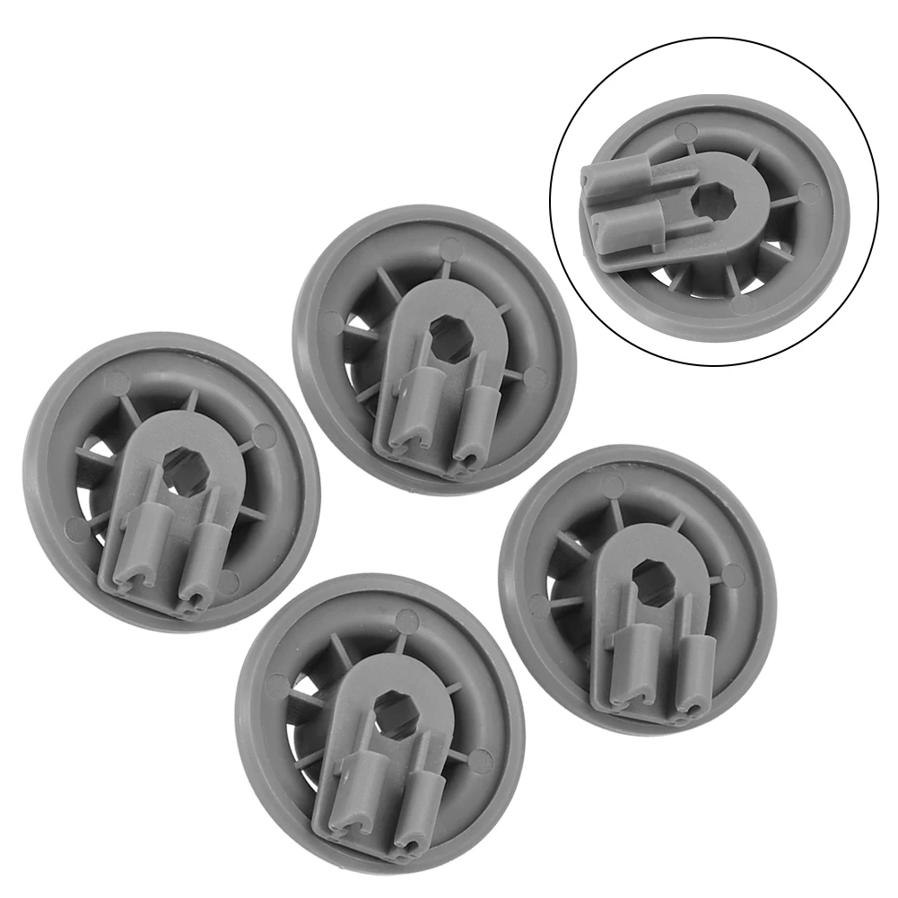 4 Pcs Lower Basket Wheels For Bosch For Siemens 611475 165314 00611475 Household Dishwasher Replacement Spare Parts