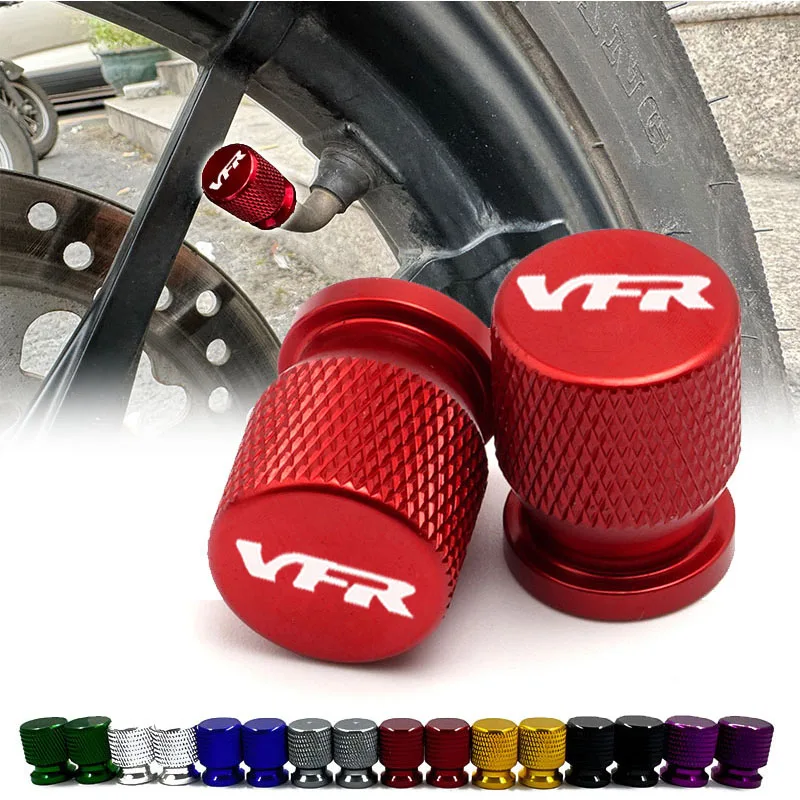 Tapas de vástago de válvula de neumático de rueda, cubierta hermética CNC, accesorios de motocicleta para Honda VFR 400, 750, 800, VFR1200F