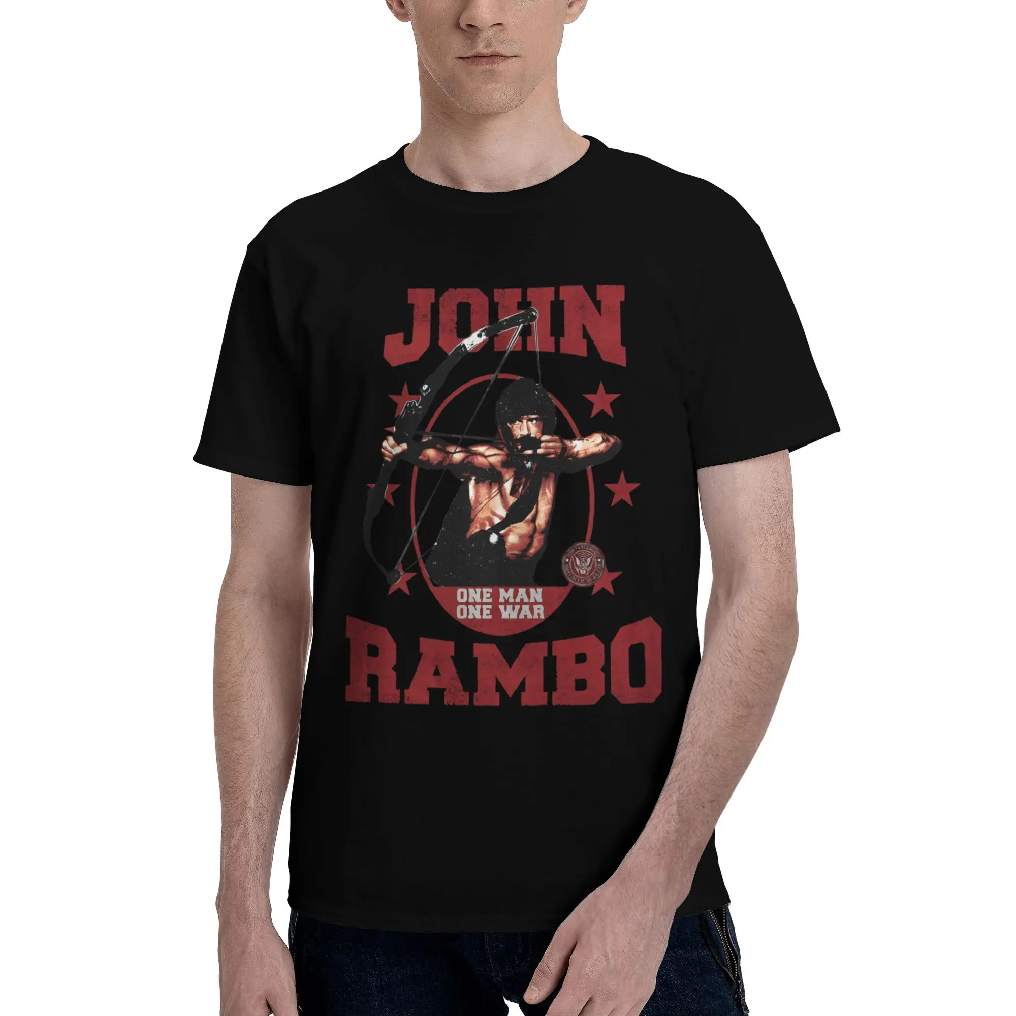 John Rambos Graphic T Shirts Men Women  Cotton  Tee Shirt Clothing view 2