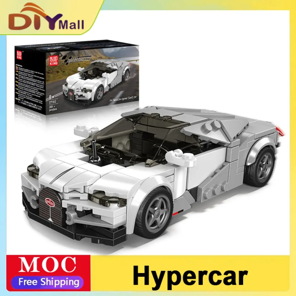 

Mold King 27102, гоночный автомобиль MOC, кирпичная скорость, игрушка, суперкар, автомобиль, гиперспорт, строительные блоки, автомобиль, образовательная игрушка для мальчиков