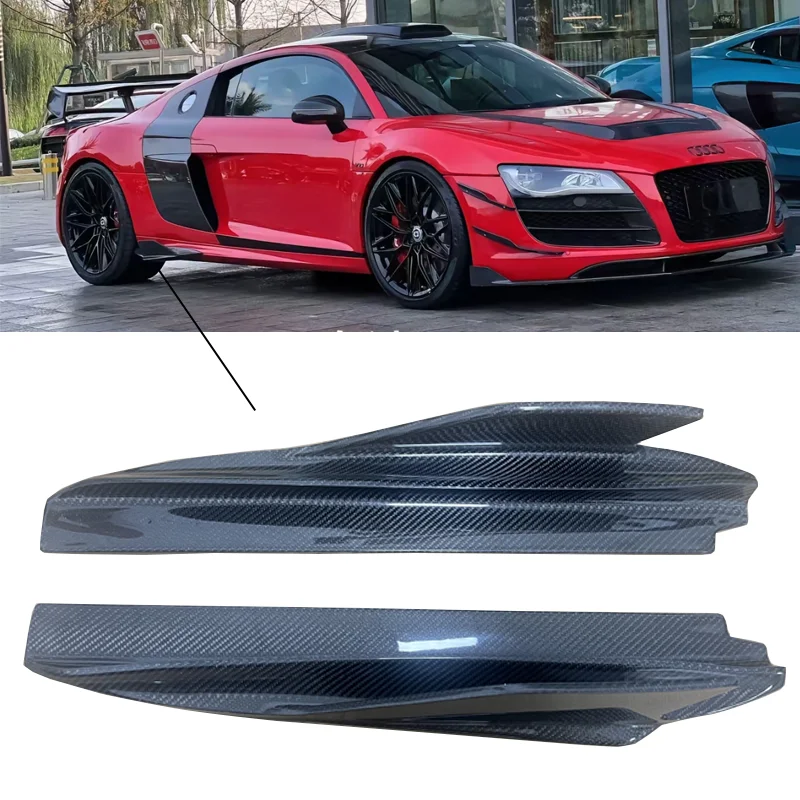 

Suitable For 16-19 Audi R8V8/V10 Modified CAPRISTO High quality Carbon Fiber Side Skirt Strip Side Gill Addition