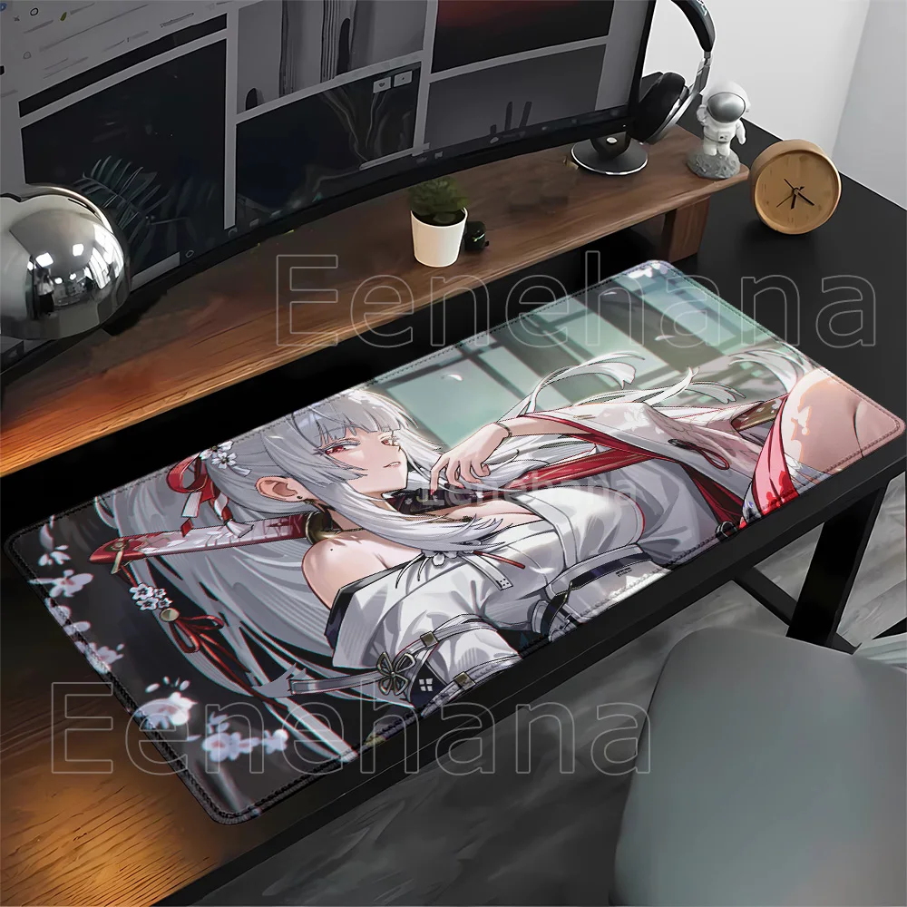 HD Printing Hiyuki Gaming Wuthering Waves Mousepad PC office accessories keyboard XXL Mouse Pad Anime sexy girl Rubber Desk Mat