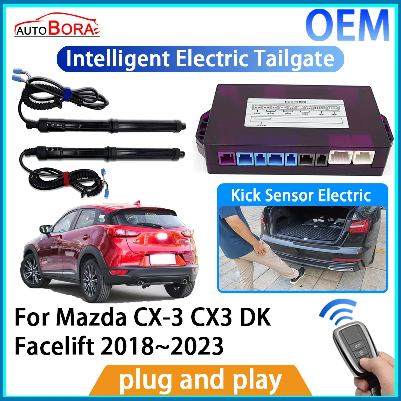 

AutoBora Intelligent Electric Tailgate Automatic Lifting Kit Remote Control Opener Trunk for Mazda CX-3 CX3 DK Facelift2018~2023