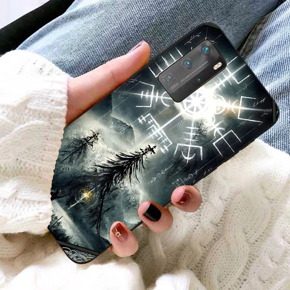 V-Viking Vegvisir Logo Phone Case For Huawei P 8 9 10 20 30 40 50 Pro Lite Psmart Honor 10 lite 70 Mate 20lite