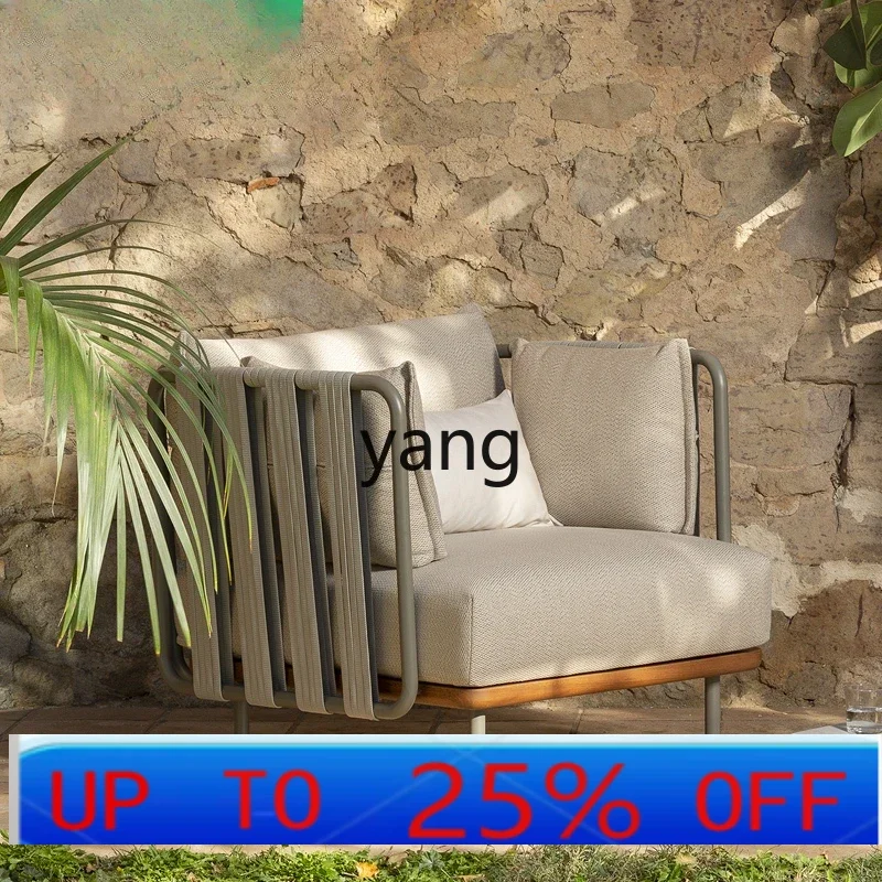 

LTT outdoor courtyard garden sunscreen waterproof woven rattan leisure terrace outdoor sofa rattan chair