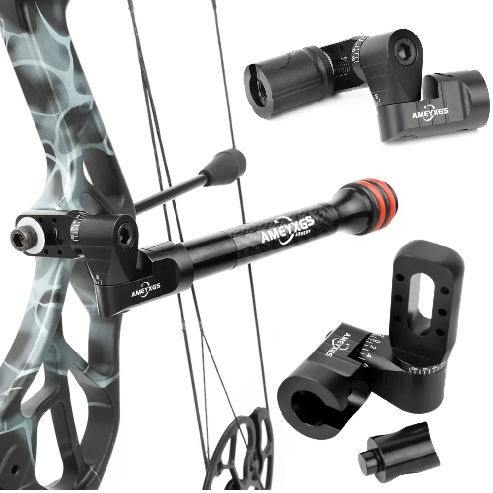 

1pc Single Side V Bar Archery Bow Stabilizer V Seat Balance Bar Connector for Compound Bow Shooting Target Competition Hunting