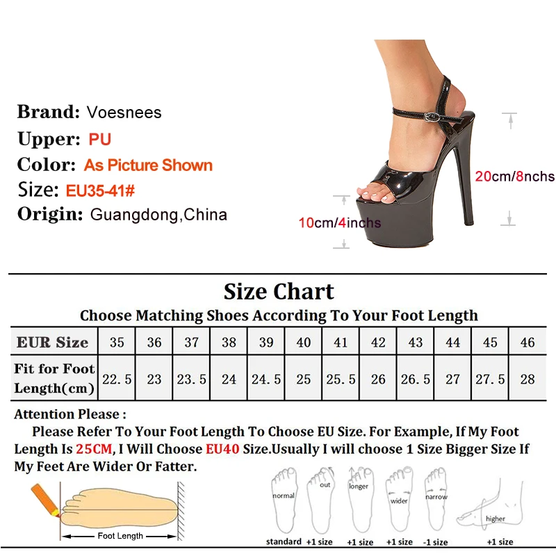 Summer T-show Model Sandals 2024 Women 20CM Extreme High Heels Fashion Platform Nightclub Pole Dance striptease Shoes Drop Sale