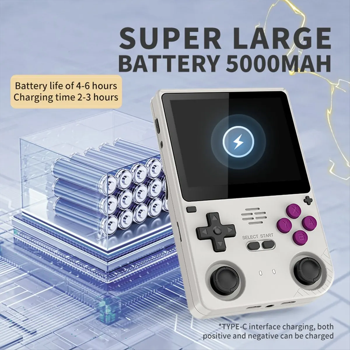 V20 Retro Video Handheld Game Console 64GB 3.5inch IPS HD Screen A133P Open Source Linux for SFC Simulators B