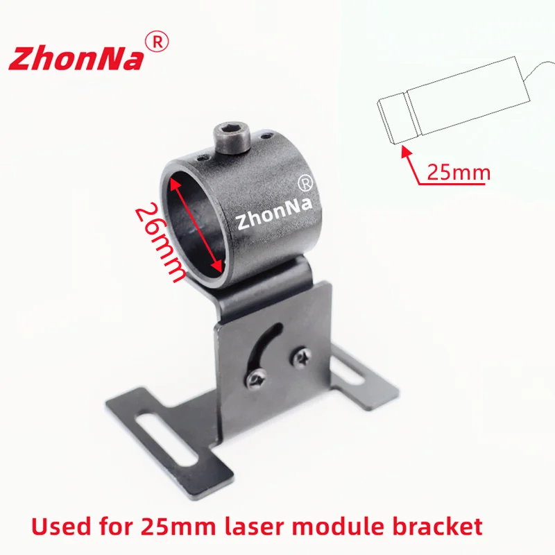 16Mm Gỗ Máy Laser Dòng Thiết Bị Định Vị Gắn Kim Loại Chân Đế Cho DIY Định Vị Holde Trục Quay 12mm16mm20mm25mm Module Tùy Chọn