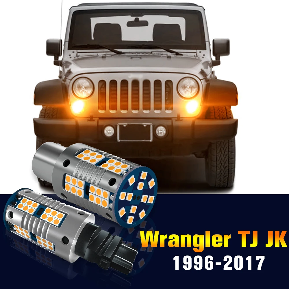 

2x LED Turn Signal Light Bulb Turning Lamp For Jeep Wrangler TJ JK 1996-2017 2008 2009 2010 2011 2012 2013 2014 2015 Accessories