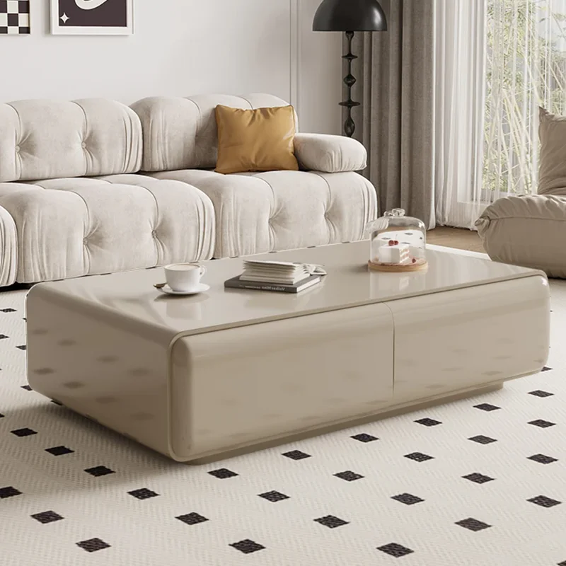 Storage White Coffee Tables Writing Dinner Simple Clear Floor Small Coffee Table Modern Kaffee Tische Living Room Furniture