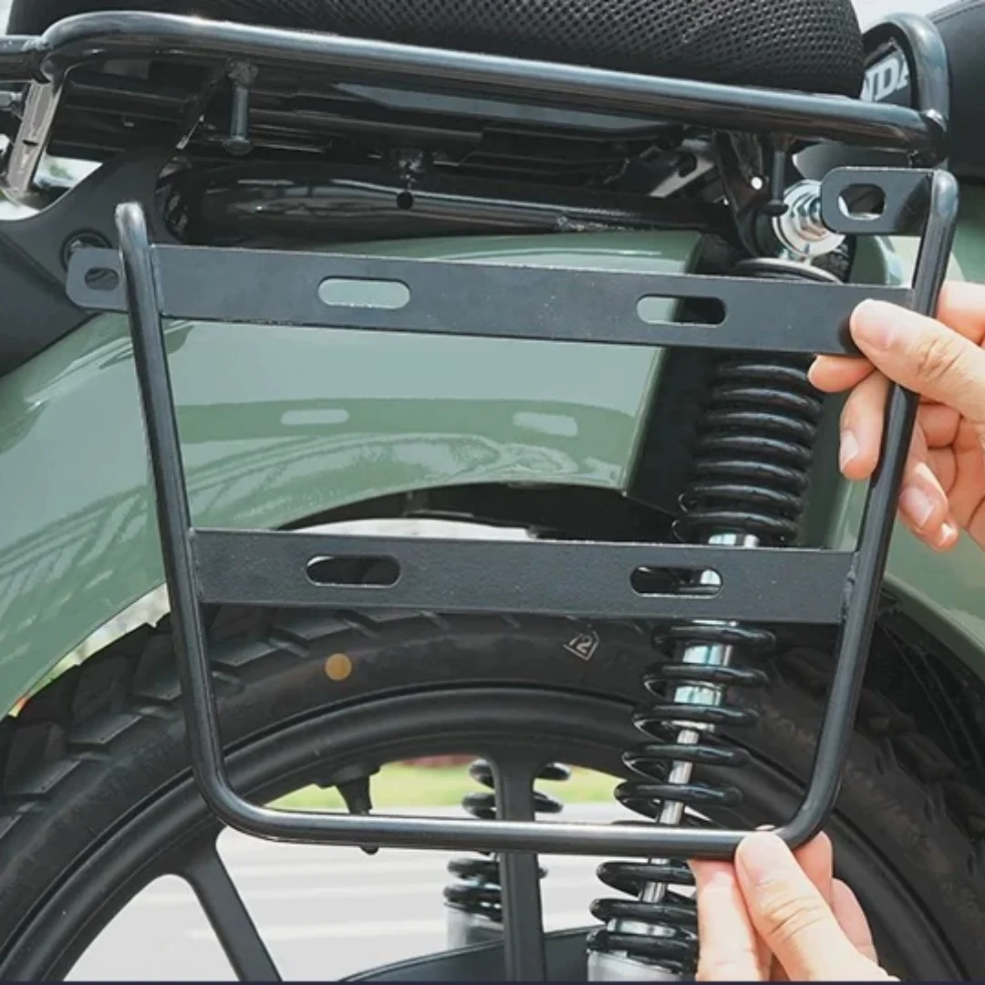 For Honda CC110 Motorbike Side Bag Support Bracket Saddlebag Mount Holder Parts Custom bracket, easy installation