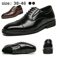 Mens Formal Oxford Shoes Business Leather Dress Shoes Size 46 Comfortable Classic Design for Office and Casual Wear