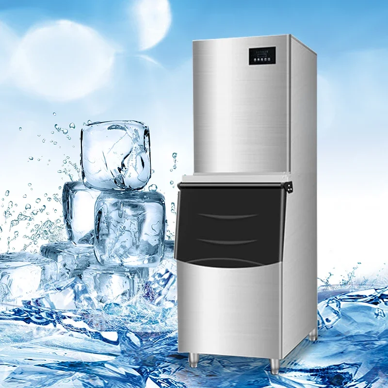 2026 Hot Sale Commercial Ice Machine for Shops and Bars - Large Capacity, Compact, Fully Automatic Square Ice Block 2