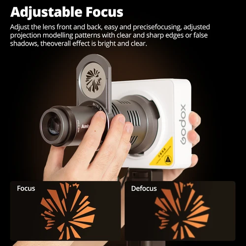 Imagen 2 del producto Ambitful AL20 accesorio para proyector de fotografía proyector cónico Snoot condensador óptico para Mini Bowens Godox Zhiyun INKEE