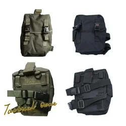 Tactical Hunting Storage Bag Accessory Bag Storage Bag Leg/Belt/Molle Gas Mask Bag  Black /Green