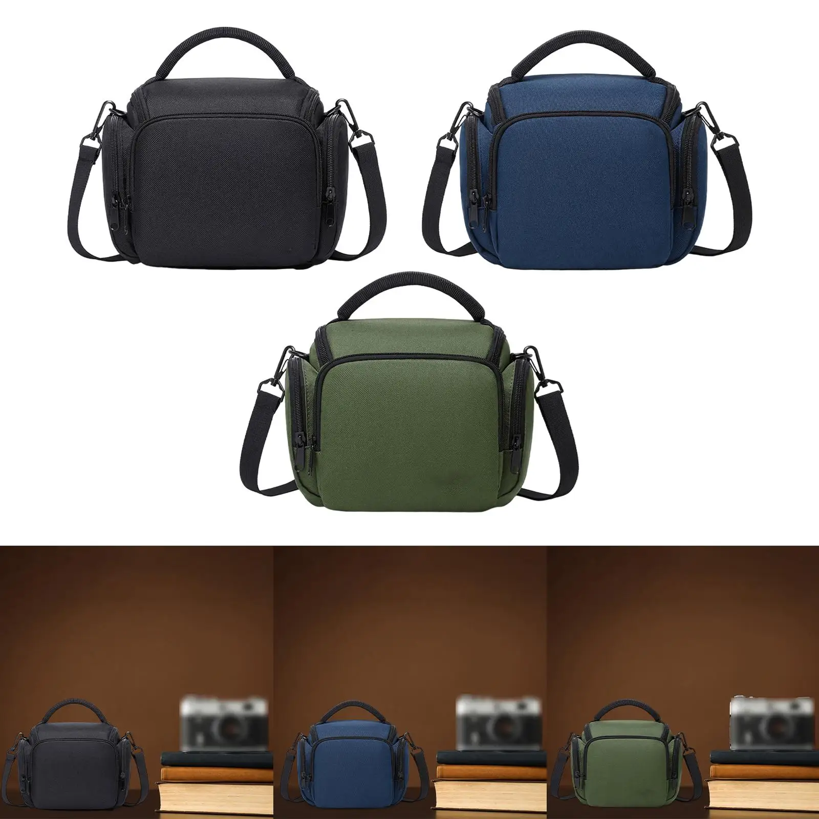 Camera Storage Bag Camera Shoulder Backpack Portable Travel Bag Camera Shoulder Crossbody Bag Case for Outdoor Traveling Men