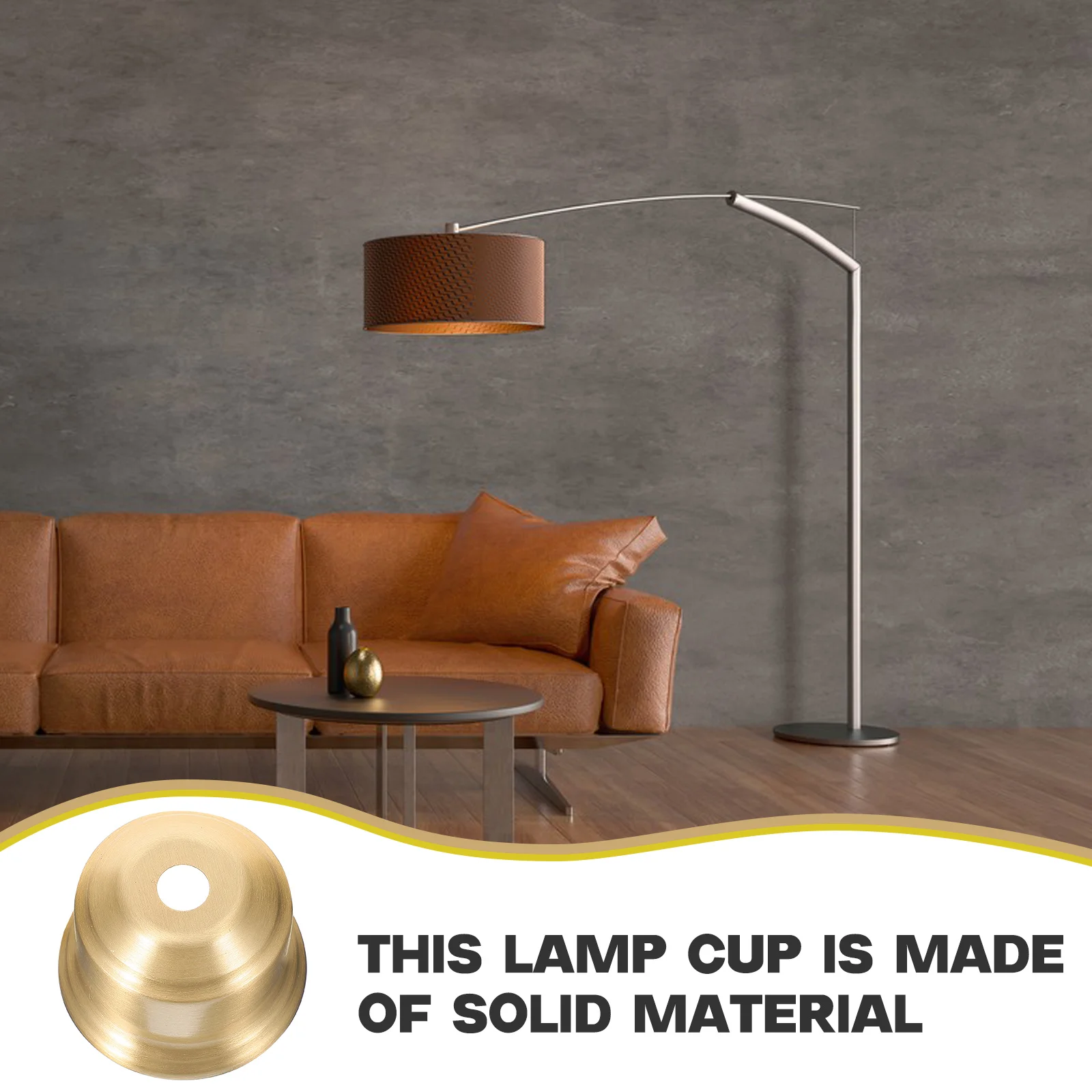 

Brass Lamp Cup E27 Finial Part Shades Decoration Light Fittings Retro Socket Cup Lampshade Holder Floor Lamps DIY Accessories