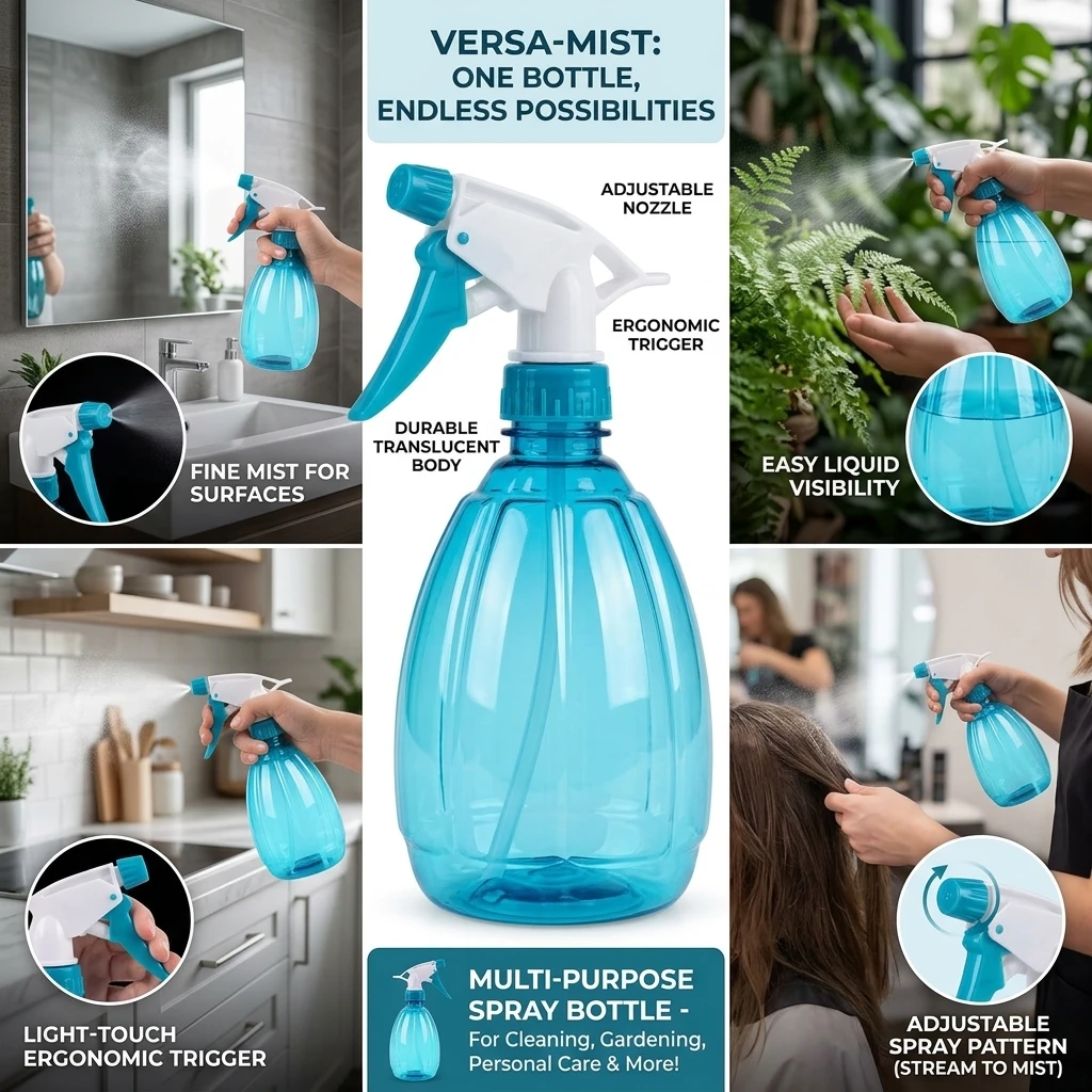 Horticultural Watering Pot Pumpkin Type Plastic Bottle 500ml Spray Water Spray Bottle Garden Plant Flower Water Sprayer Supplies