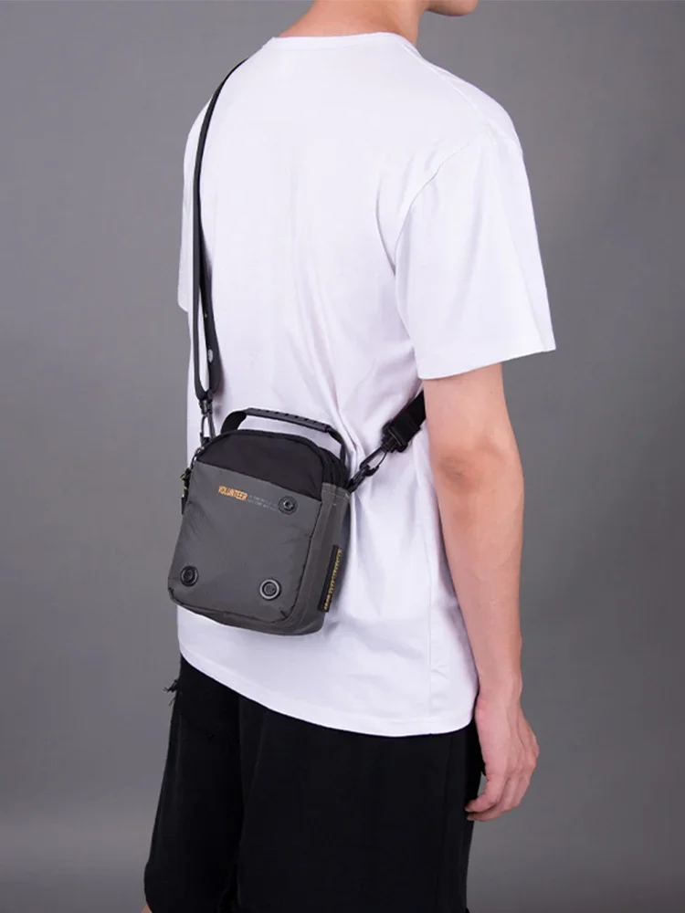 Volunteer Shoulder Bag for Men 2023 New Fashionable Large Capacity Casual Waterproof Phone Commuter Light Weight Bags1698-14