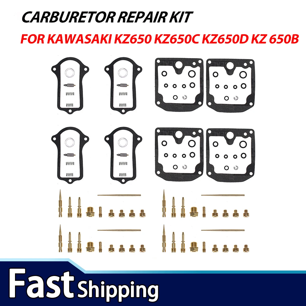 Para Kawasaki KZ650 KZ650C KZ650D KZ 650b 1977-1978 Kit de reparación y remodelación de carburador de motocicleta